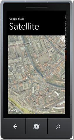 Google Maps for Windows Phone 7 using the Bing Maps Control ...